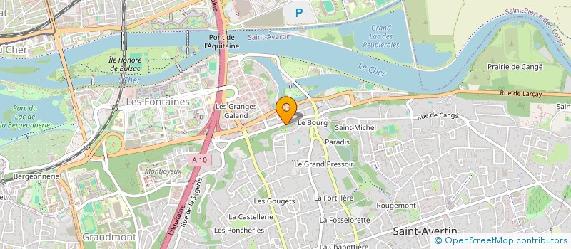 localisation de l'entreprise MADAME CHRYSTELE MAUGENDRE  SAINT-AVERTIN