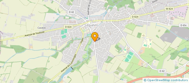 localisation de l'entreprise MADAME CHRYSTELE MERCADIER  LEGUEVIN