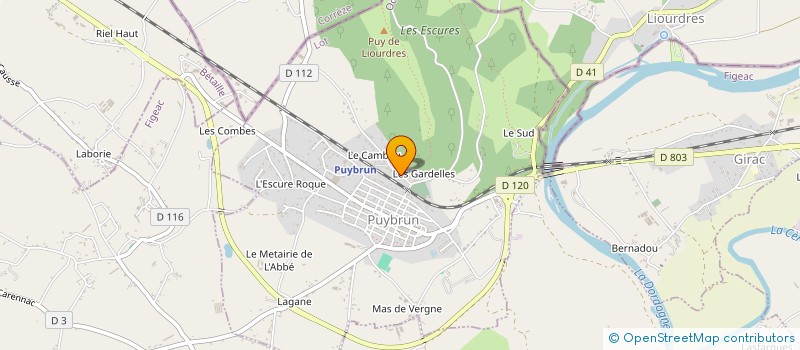 localisation de l'entreprise MADAME CHRYSTELE MOREL  BRETENOUX