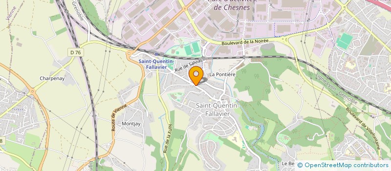 localisation de l'entreprise MADAME CHRYSTELE PARAYRE  SAINT-QUENTIN-FALLAVIER