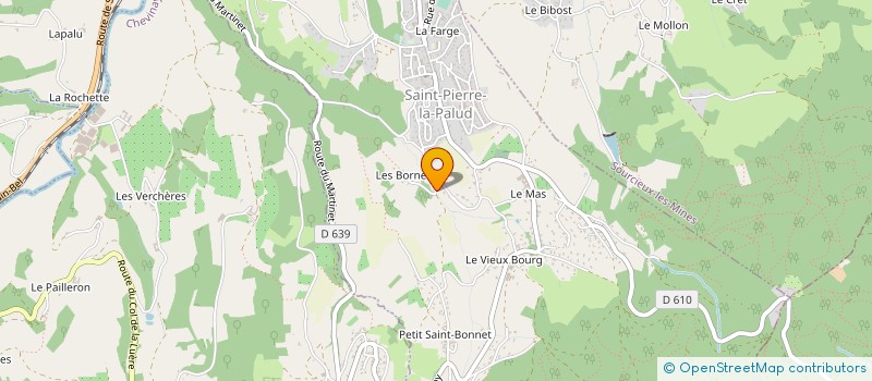 localisation de l'entreprise MADAME CHRYSTELE POURCELLY  SAINT-PIERRE-LA-PALUD