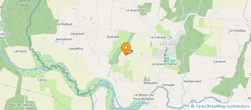 localisation de l'entreprise MADAME CHRYSTELE RICORDEL  LE COURS