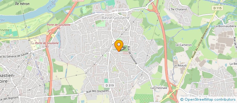 localisation de l'entreprise MADAME CHRYSTELE TOUZEAU  BASSE-GOULAINE