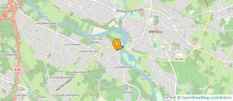 localisation de l'entreprise MADAME CHRYSTELE TURBAN  VERTOU