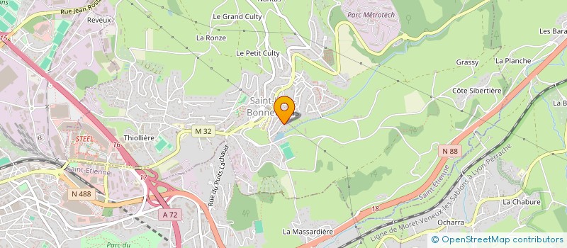 localisation de l'entreprise MADAME CHRYSTELLE ALMAGRO  SAINT-JEAN-BONNEFONDS