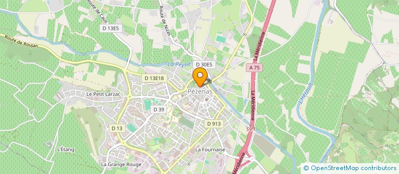 localisation de l'entreprise MADAME CHRYSTELLE ALRAN  PEZENAS