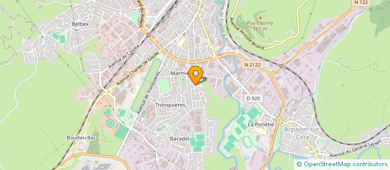 localisation de l'entreprise MADAME CHRYSTELLE ANTRAYGUES à AURILLAC