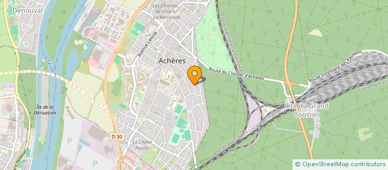 localisation de l'entreprise MADAME CHRYSTELLE AUBAULT  MAREIL-MARLY