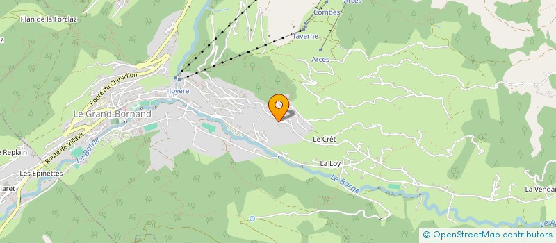 localisation de l'entreprise MADAME CHRYSTELLE BARON  LE GRAND-BORNAND