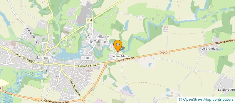 localisation de l'entreprise MADAME CHRYSTELLE BERNARD  TALMONT-SAINT-HILAIRE