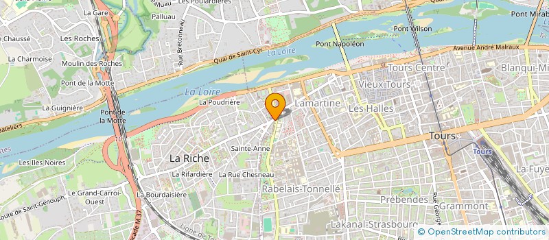 localisation de l'entreprise MADAME CHRYSTELLE BOISSE  TOURS