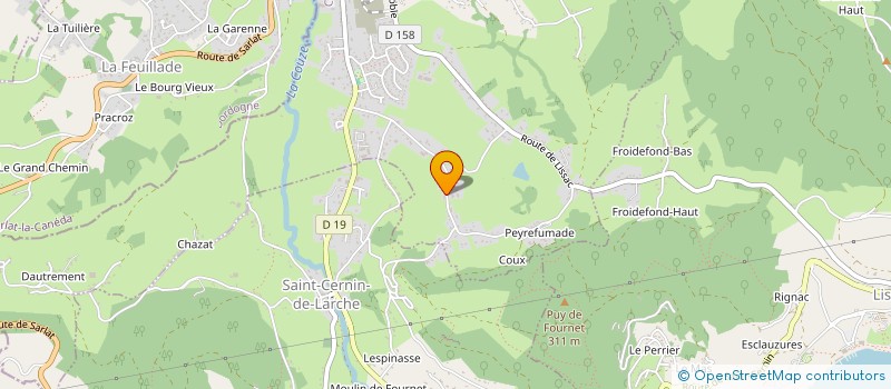 localisation de l'entreprise MADAME CHRYSTELLE BONNEVAL  LARCHE