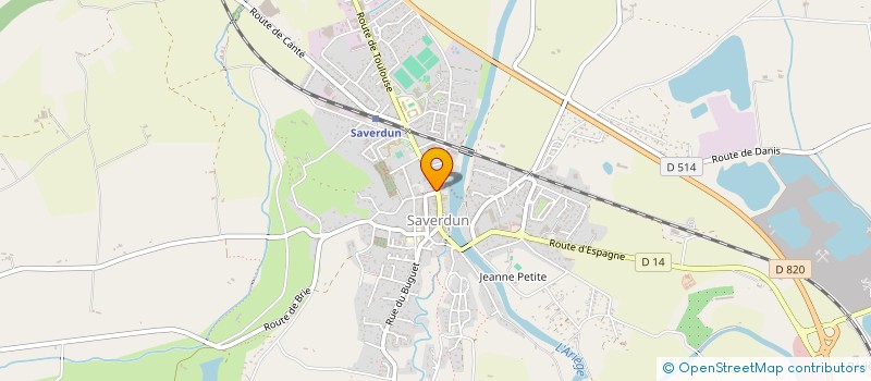 localisation de l'entreprise MADAME CHRYSTELLE CAHUZAC à SAVERDUN