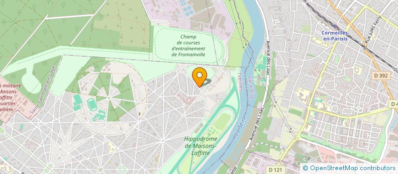 localisation de l'entreprise MADAME CHRYSTELLE CARDENNE  MAISONS-LAFFITTE