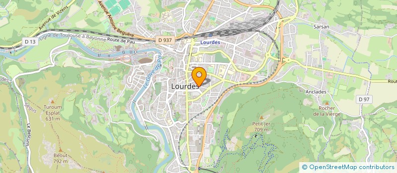 localisation de l'entreprise MADAME CHRYSTELLE CHERRUAUD à LOURDES