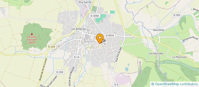 localisation de l'entreprise MADAME CHRYSTELLE DARTEYRE  BILLOM