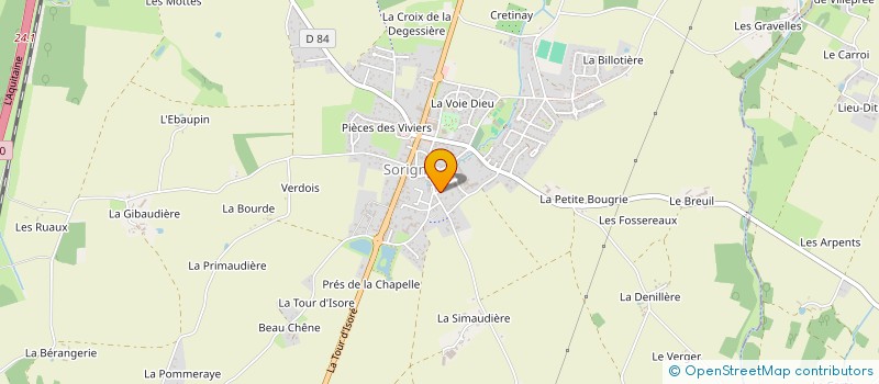 localisation de l'entreprise MADAME CHRYSTELLE DESNOUX  SORIGNY