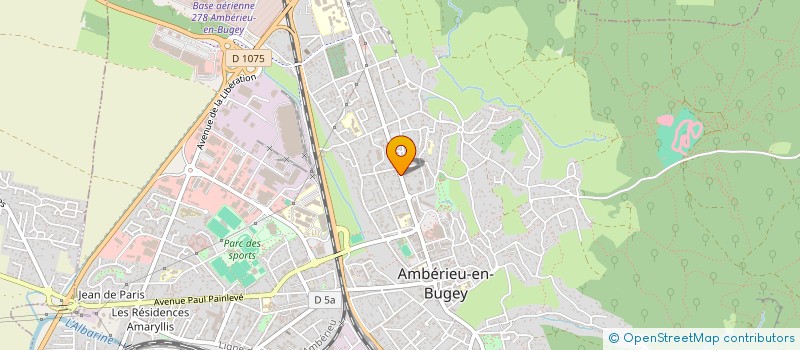 localisation de l'entreprise MADAME CHRYSTELLE ETHEVE  AMBERIEU-EN-BUGEY