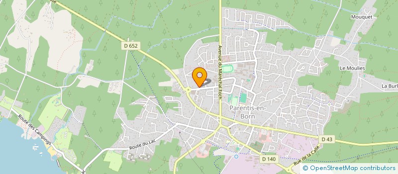 localisation de l'entreprise MADAME CHRYSTELLE FARDELLA  PARENTIS-EN-BORN