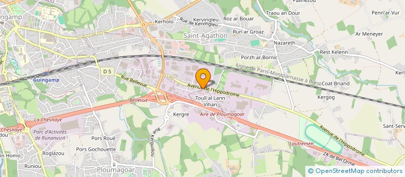 localisation de l'entreprise MADAME CHRYSTELLE FIRQUET  LANNION