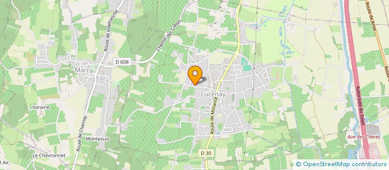 localisation de l'entreprise MADAME CHRYSTELLE FOURNIER  LUCENAY