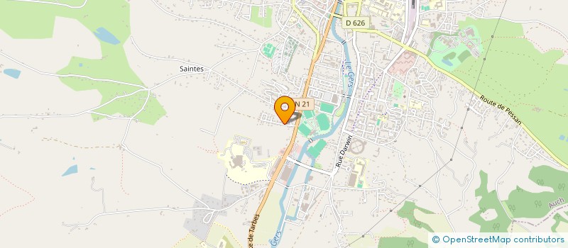 localisation de l'entreprise MADAME CHRYSTELLE FOURTEAU  AUCH