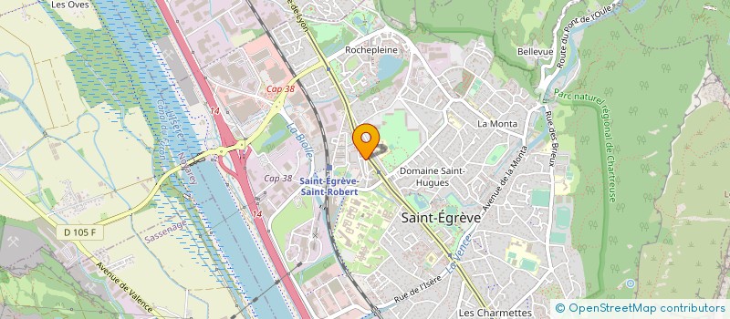 localisation de l'entreprise MADAME CHRYSTELLE GAGEY  SAINT-EGREVE