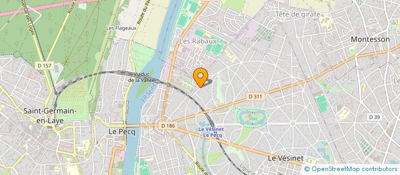 localisation de l'entreprise MADAME CHRYSTELLE GAY à LE VESINET