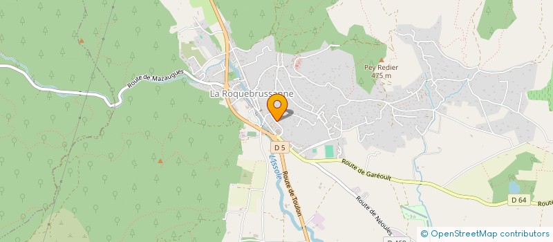 localisation de l'entreprise MADAME CHRYSTELLE GAZZANO à LA ROQUEBRUSSANNE