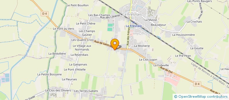 localisation de l'entreprise MADAME CHRYSTELLE GUERAS  LA FRESNAIS