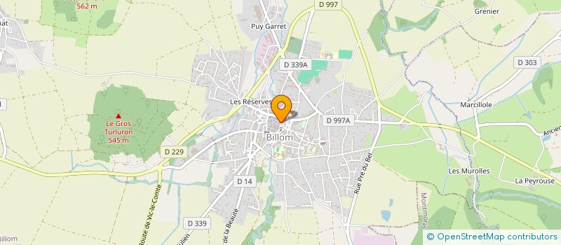 localisation de l'entreprise MADAME CHRYSTELLE HELDIRE  BILLOM