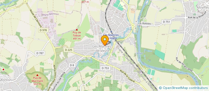 localisation de l'entreprise MADAME CHRYSTELLE HEZ  LES MARTRES-DE-VEYRE