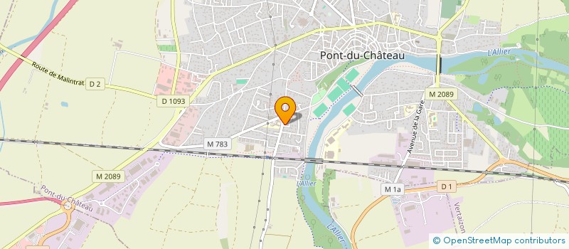 localisation de l'entreprise MADAME CHRYSTELLE HUGON  PONT-DU-CHATEAU