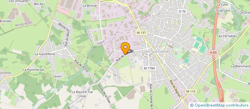 localisation de l'entreprise MADAME CHRYSTELLE ISABELLE TROPEE à LES SORINIERES
