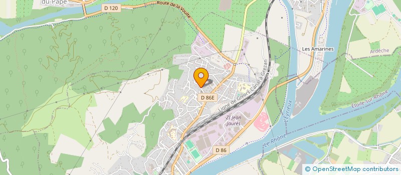 localisation de l'entreprise MADAME CHRYSTELLE JACQUET  LA VOULTE-SUR-RHONE