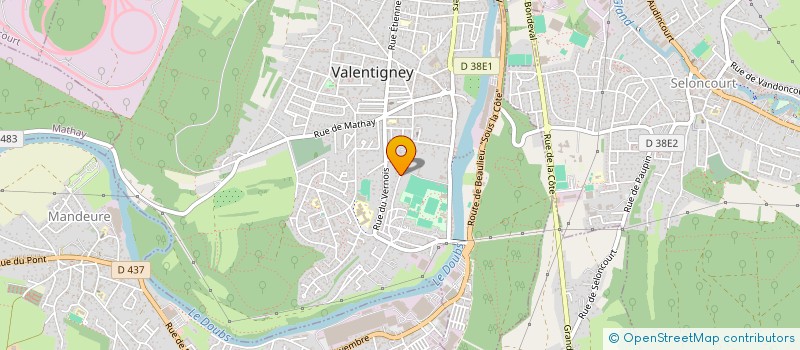 localisation de l'entreprise MADAME CHRYSTELLE JAILLET  VALENTIGNEY