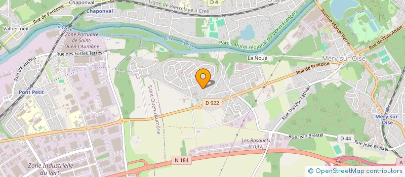 localisation de l'entreprise MADAME CHRYSTELLE JOBERTIE à MERY-SUR-OISE