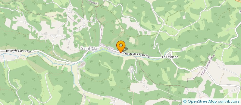 localisation de l'entreprise MADAME CHRYSTELLE JUIGNET  SAINT-CLAIR