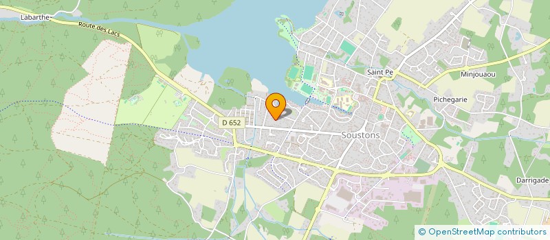 localisation de l'entreprise MADAME CHRYSTELLE LACOUARA  SOUSTONS