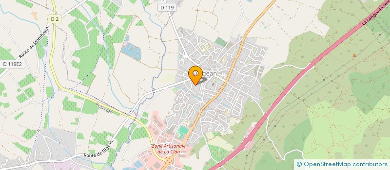 localisation de l'entreprise MADAME CHRYSTELLE LAGAND  GIGEAN