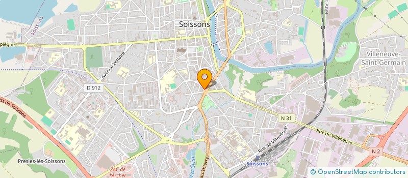localisation de l'entreprise MADAME CHRYSTELLE LAMOUREUX à SOISSONS