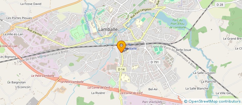 localisation de l'entreprise MADAME CHRYSTELLE LE HUU NHO  LAMBALLE-ARMOR