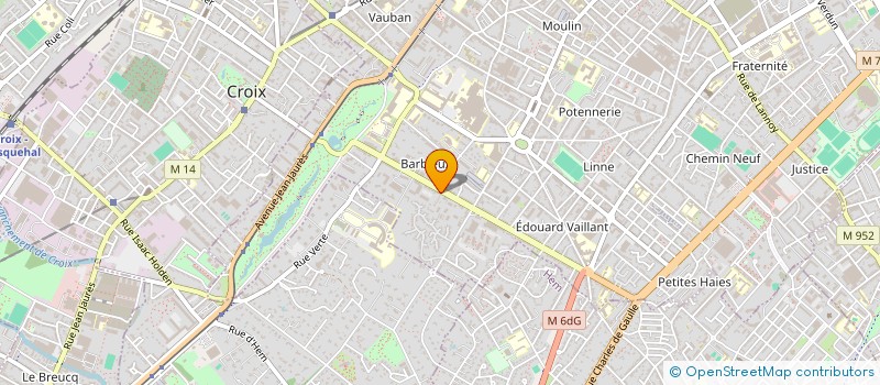 localisation de l'entreprise MADAME CHRYSTELLE LEFEBVRE à ROUBAIX