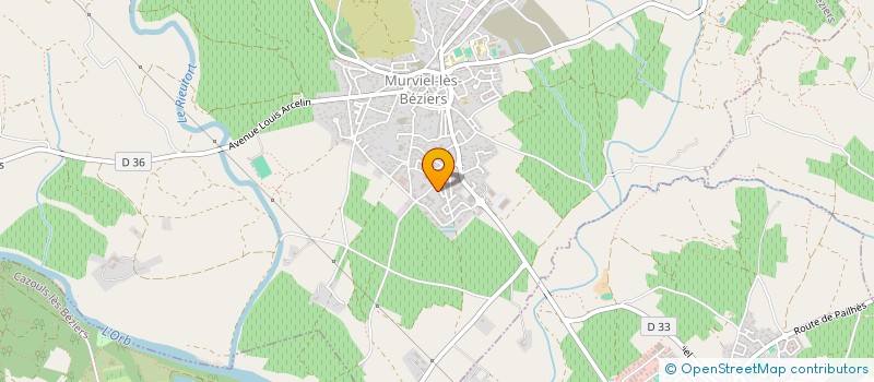 localisation de l'entreprise MADAME CHRYSTELLE LEJEUNE  MURVIEL-LES-BEZIERS