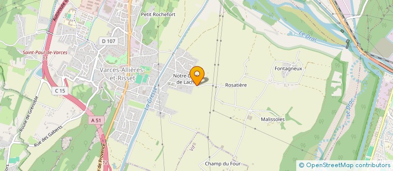 localisation de l'entreprise MADAME CHRYSTELLE LIGAS à VARCES-ALLIERES-ET-RISSET