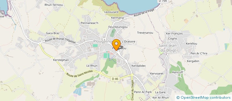 localisation de l'entreprise MADAME CHRYSTELLE LINDIVAT  PLOUGASNOU