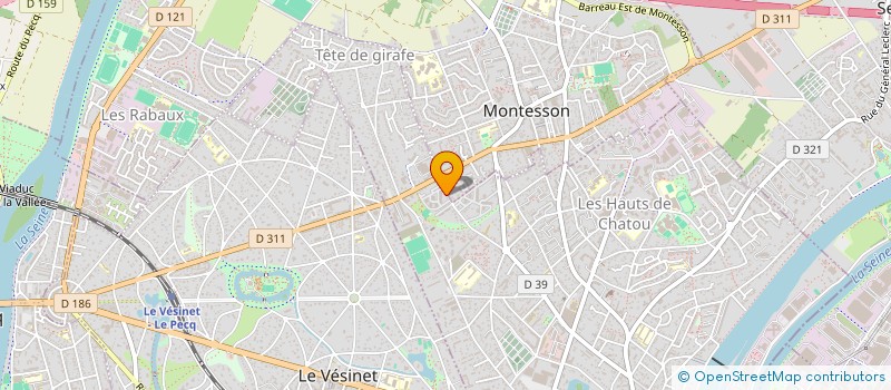 localisation de l'entreprise MADAME CHRYSTELLE LONGUEVILLE  CHATOU