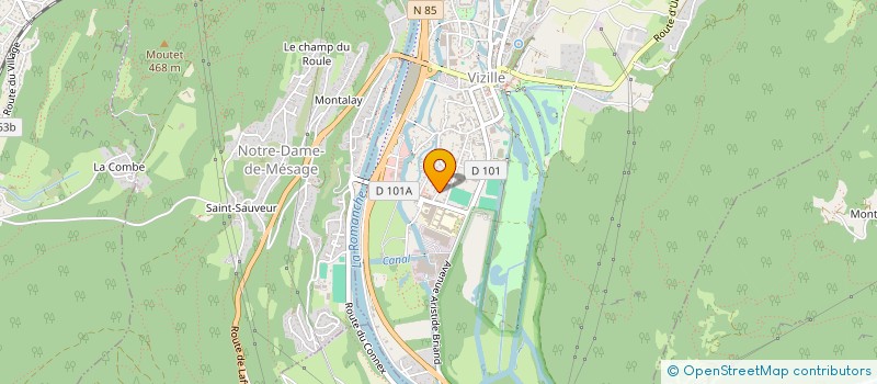 localisation de l'entreprise MADAME CHRYSTELLE MAY  VIZILLE