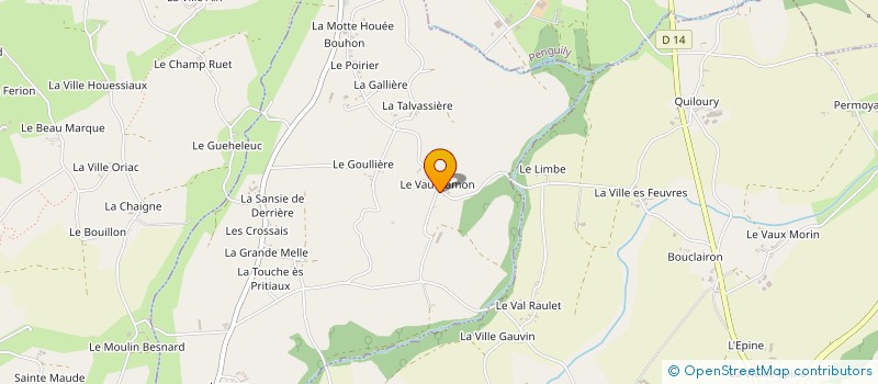 localisation de l'entreprise MADAME CHRYSTELLE MERCIER à SAINT-GLEN