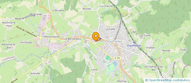 localisation de l'entreprise MADAME CHRYSTELLE MERCIER à CHAUFFAILLES